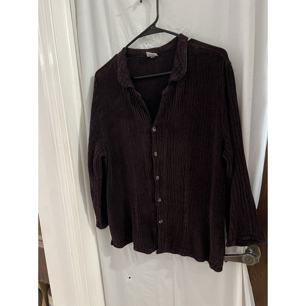 Cp Shades Linen Blend Button Down Shirt/Shacket - M